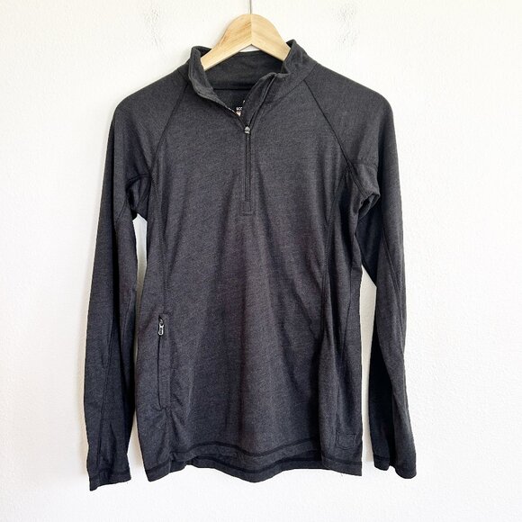 ScotteVest Base Layer Shirt S Gray SeV Susie QZip 1/4 Zip Pullover Travel - Picture 1 of 10
